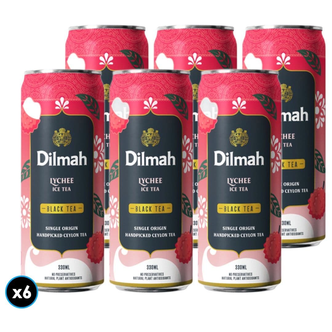 6x Té Dilmah Negro de Ceilán con Lychee 330cc_1