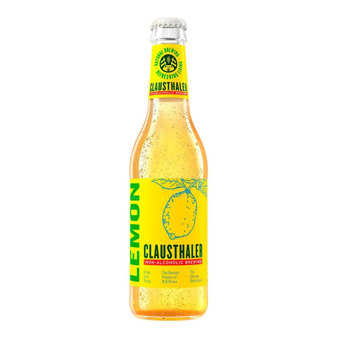 Cerveza Clausthaler Sin Alcohol Limón en Botella 330cc_1