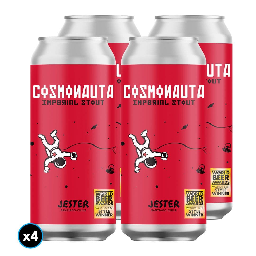 4x Cervezas Jester Cosmonauta Stout en Lata 355cc_1