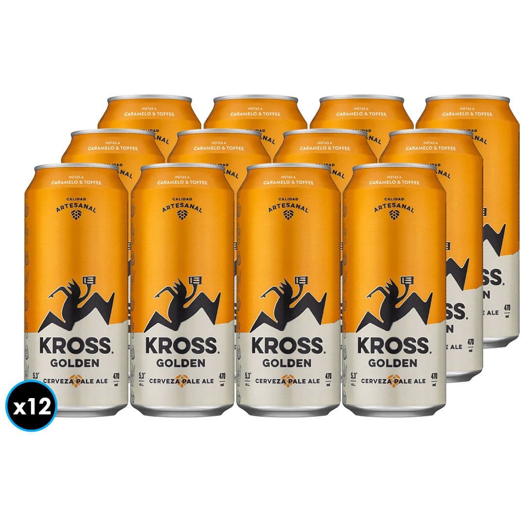 12x Cerveza Kross Golden Lata 470cc_1