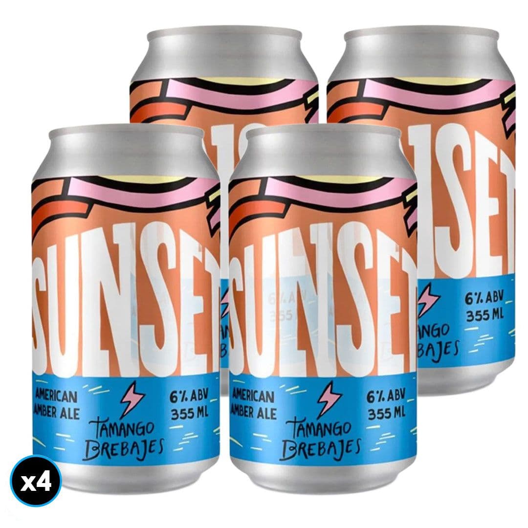 4x Cerveza Tamango Sunset - American Pale Ale Lata 355cc_1