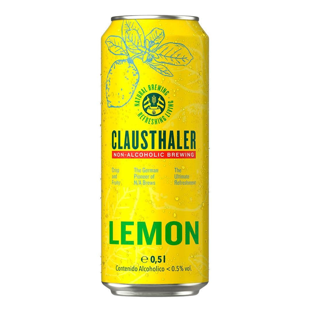 Cerveza Clausthaler Sin Alcohol Limón en Lata 500cc_1