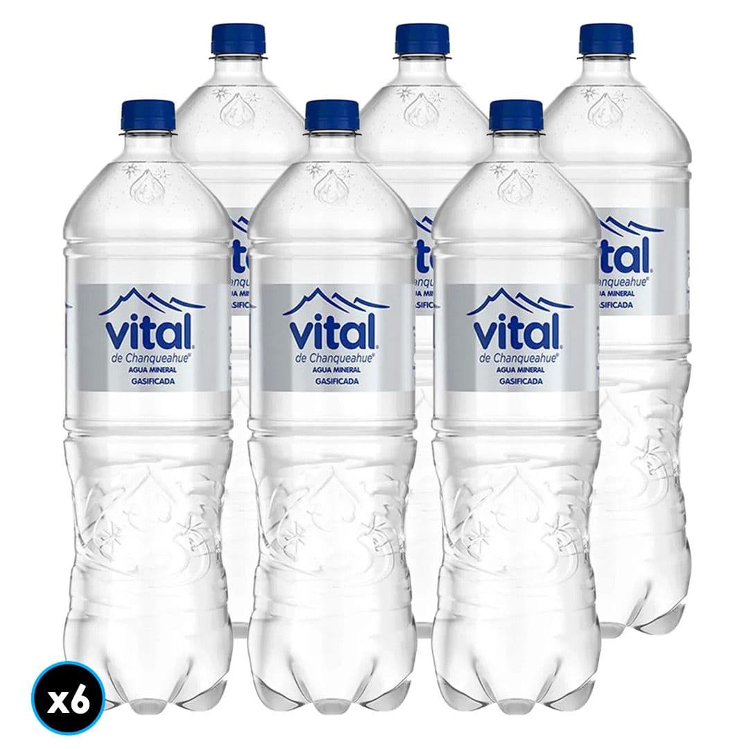 6x Agua Mineral Vital Con Gas 1.6 L_1