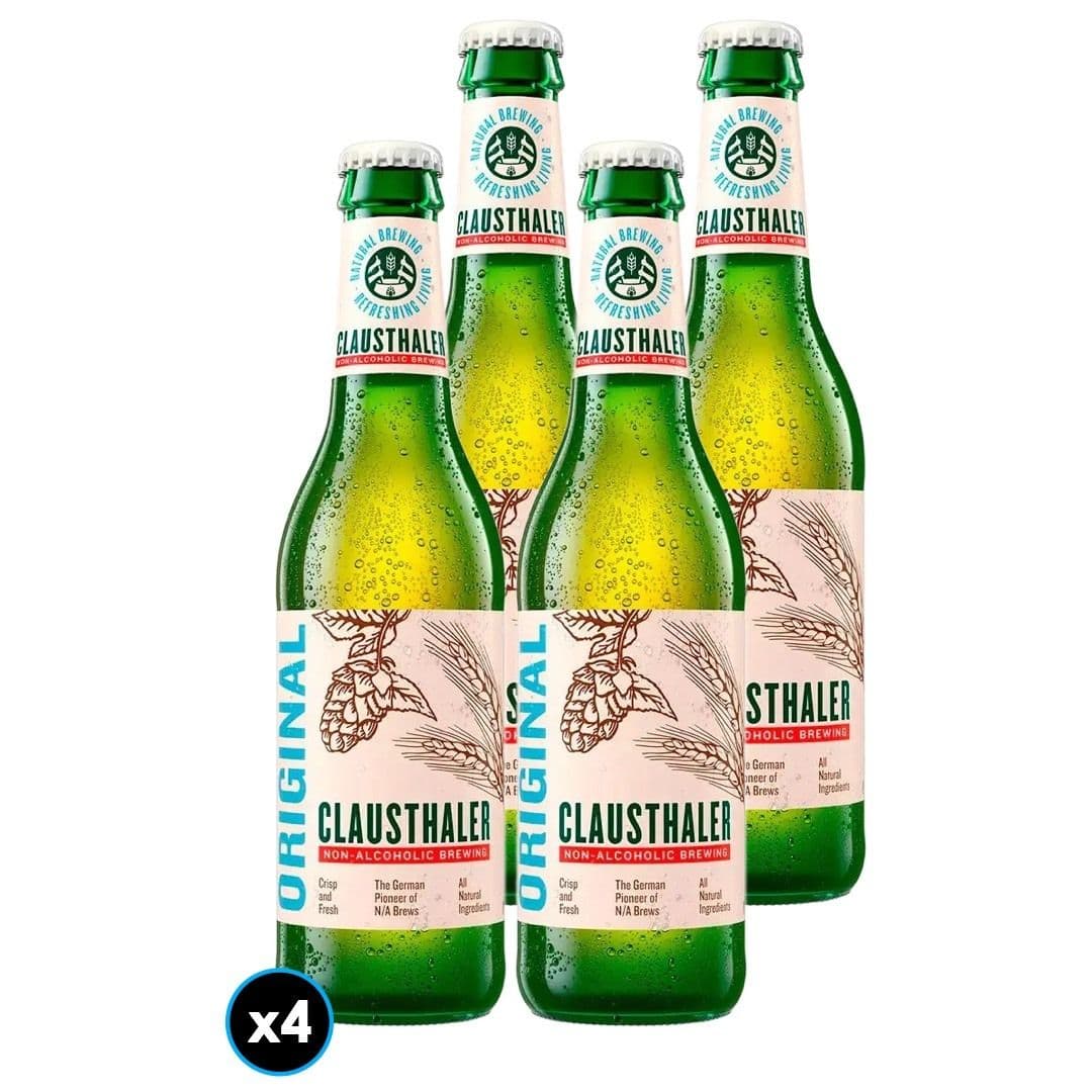4x Cerveza Clausthaler Sin Alcohol en Botella 330cc_1