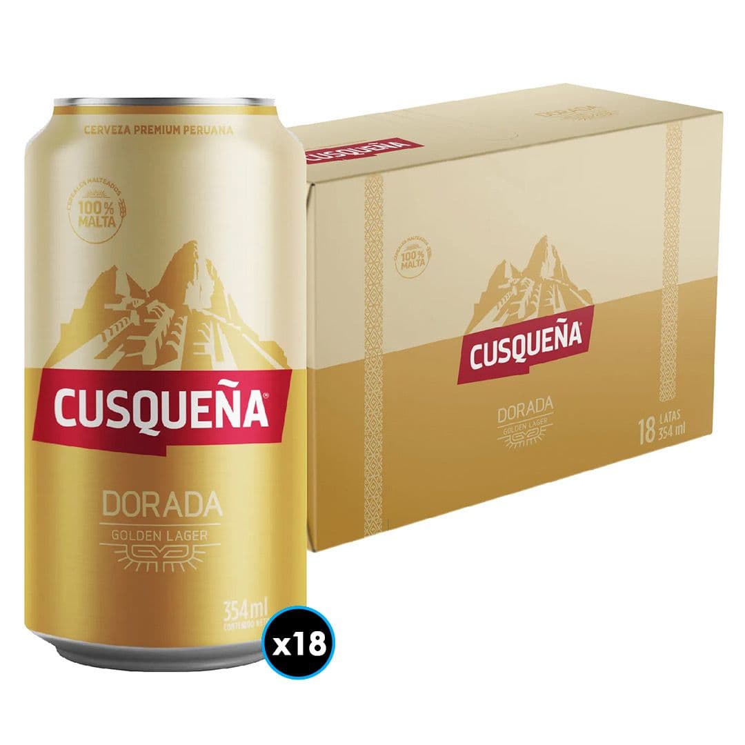 18x Cerveza Cusqueña en Lata 354cc_1