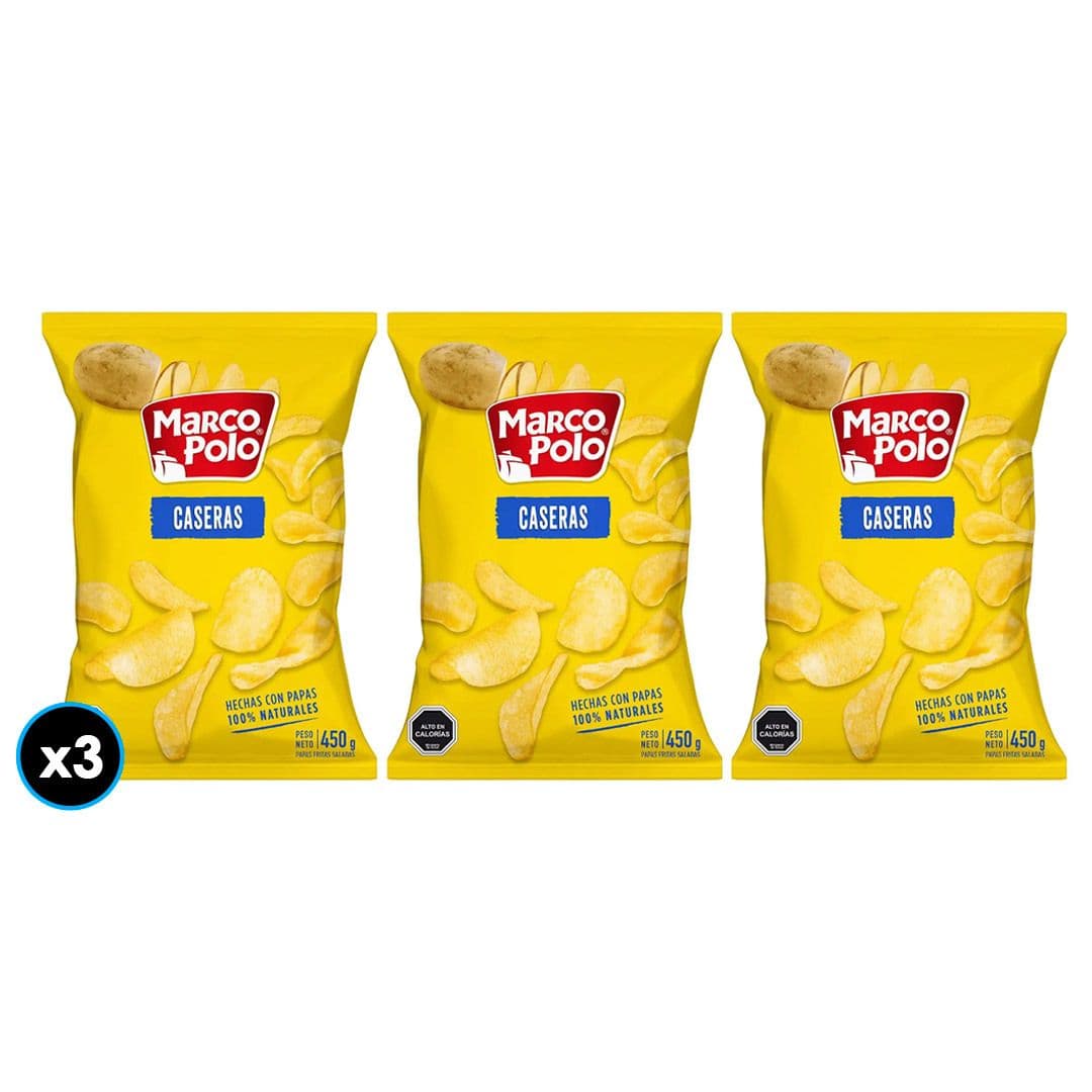 3x Papas Fritas Caseras Marco Polo 450 grs._1