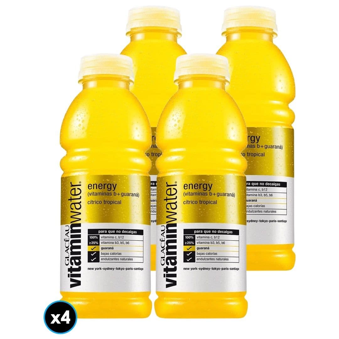 4x Agua Saborizada Vitamin Water Energy 500cc_1