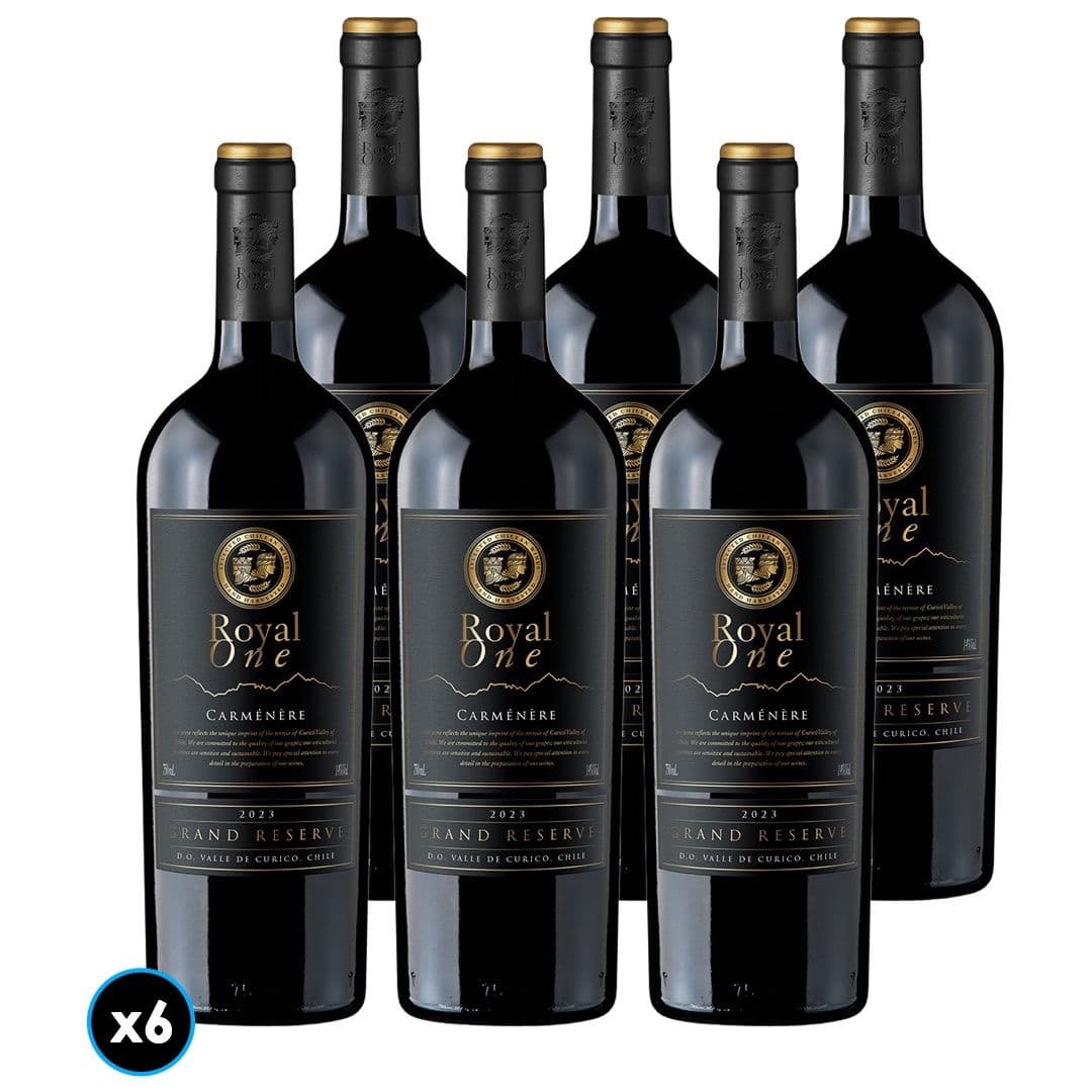 6x Vino Royal One Gran Reserva Carmenere 750cc_1