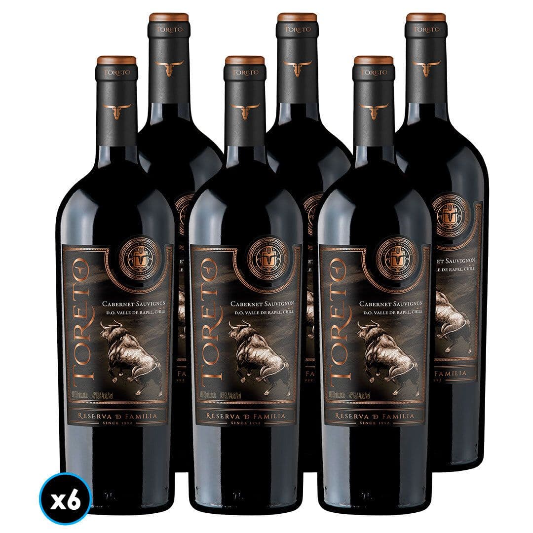 CAJA VINO TORETO RESERVA DE FAMILIA (CABERNET SAUVIGNON): 6x Vino Toreto Reserva de Familia Cabernet Sauvignon 750cc_1