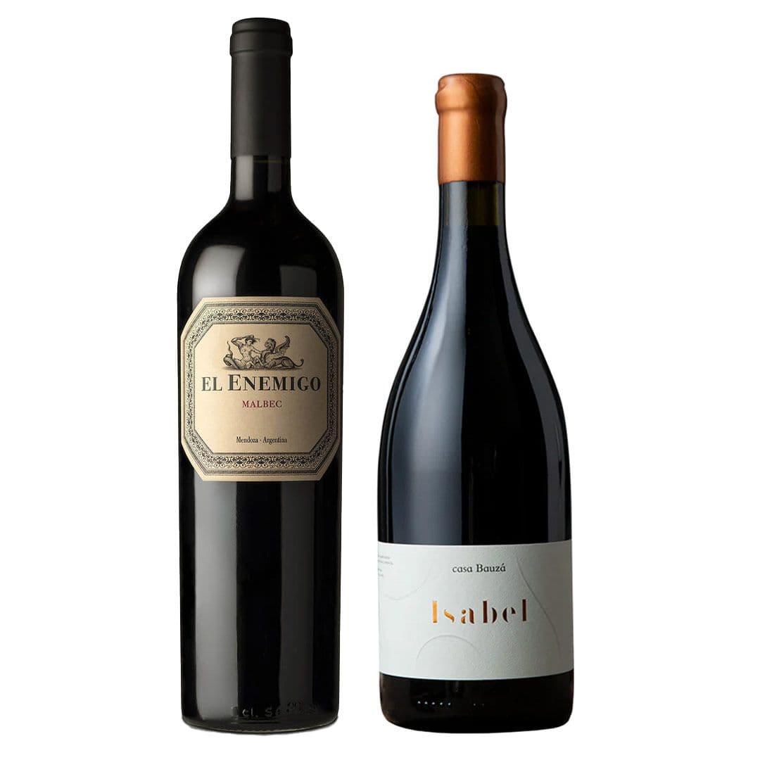 DUO ENEMIGO - BAUZA: 1x Vino El Enemigo Malbec 750cc + 1x Vino Ícono Casa Bauzá Isabel 750cc_1