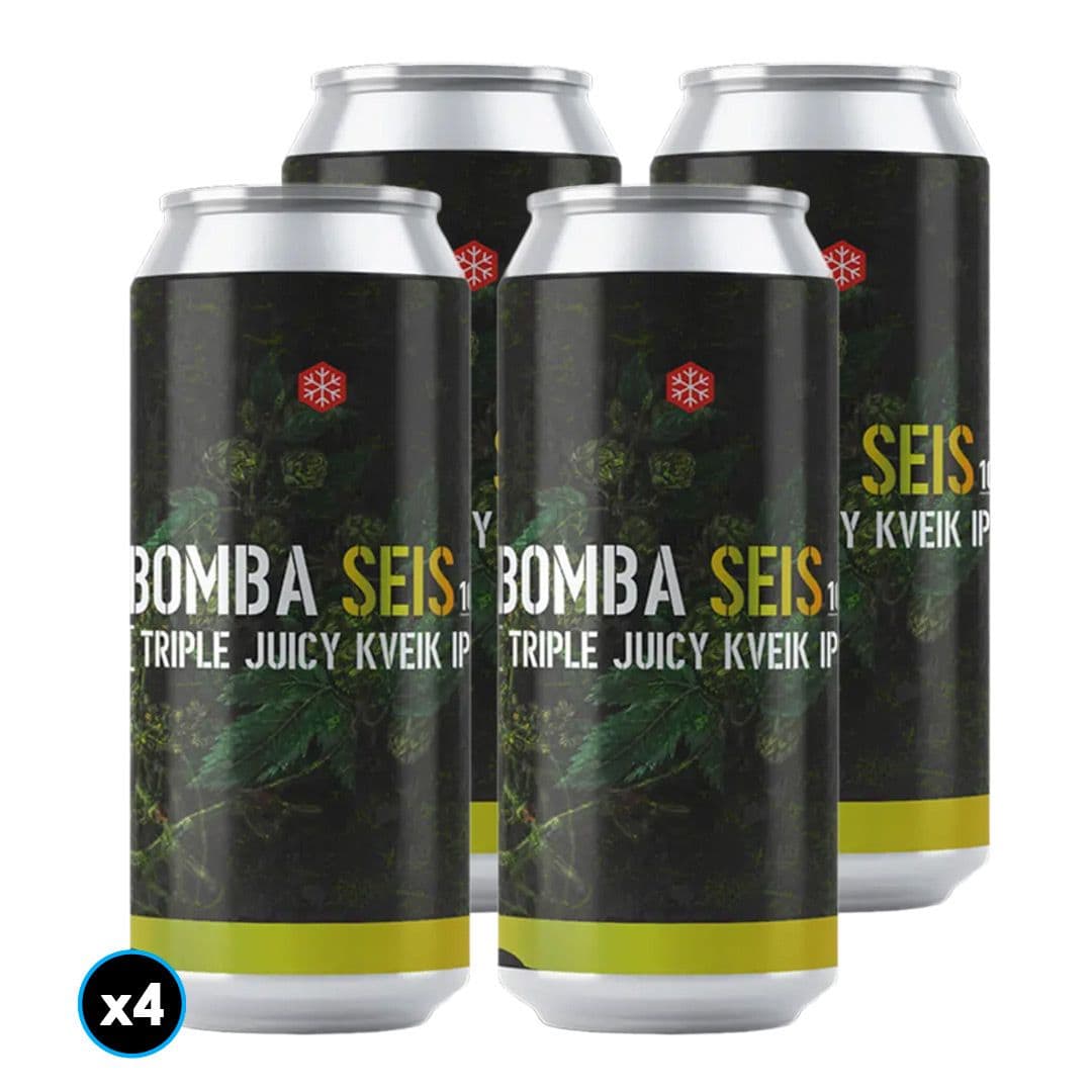 4x Cerveza Granizo Bomba Seis (Triple Juicy Kveik IPA)_1