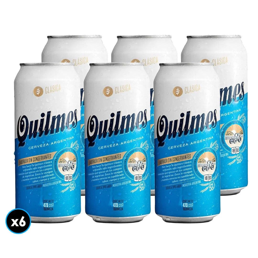 6x Cerveza Quilmes Lata 473cc_1