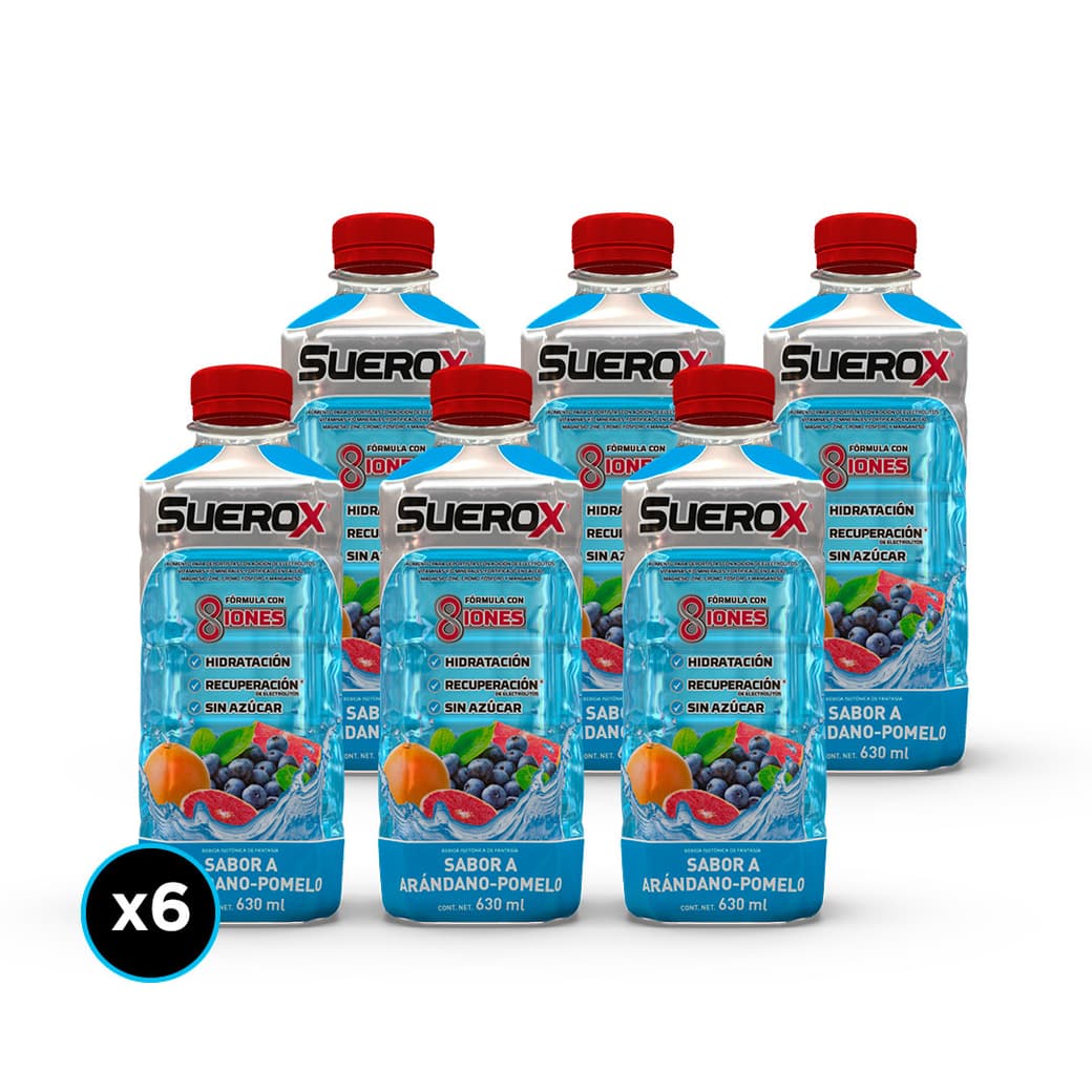 6x Bebidas Isotónicas Suerox Arándano-Pomelo 630cc_1