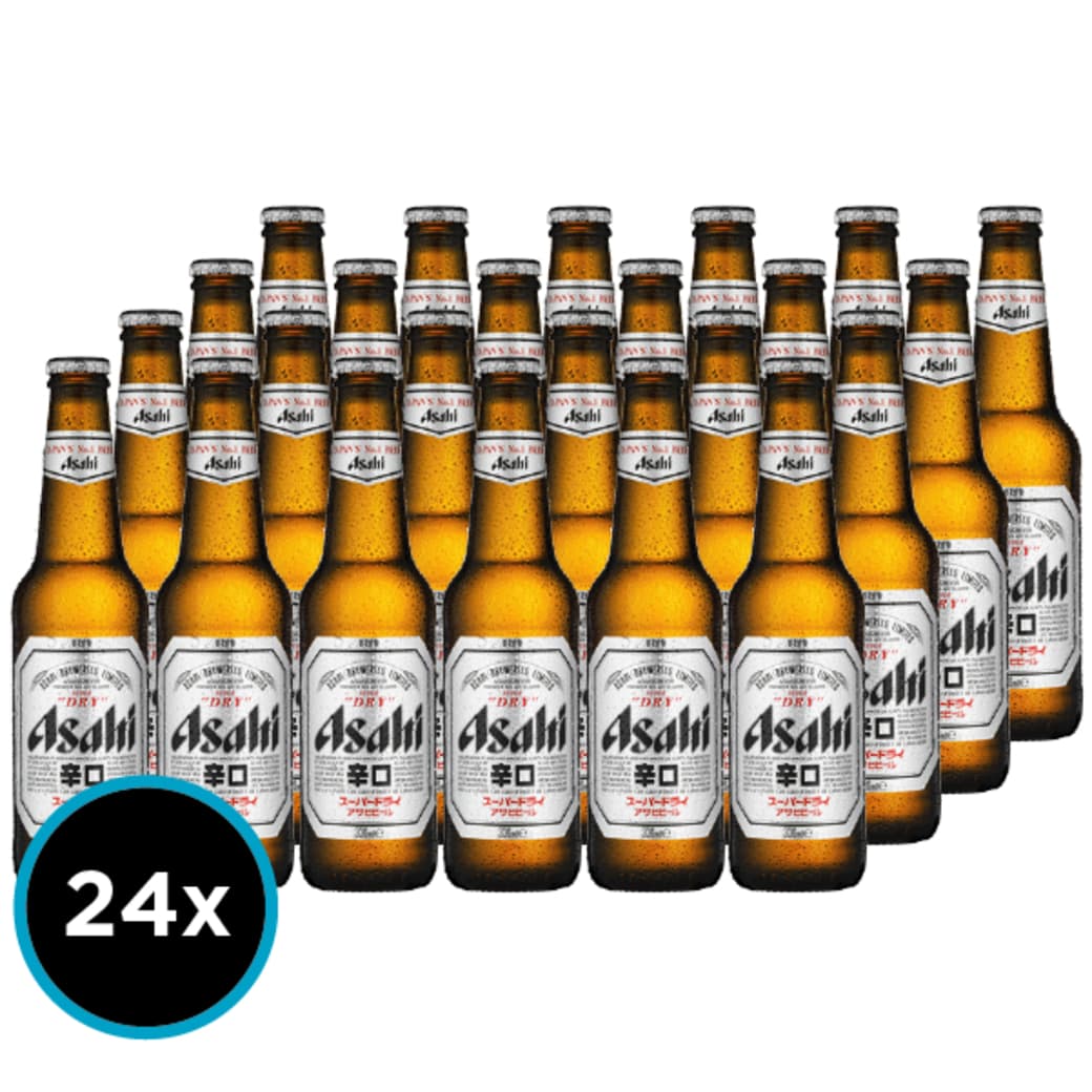 24x Cervezas Japonesa Asahi Super Dry Botella 330cc_1