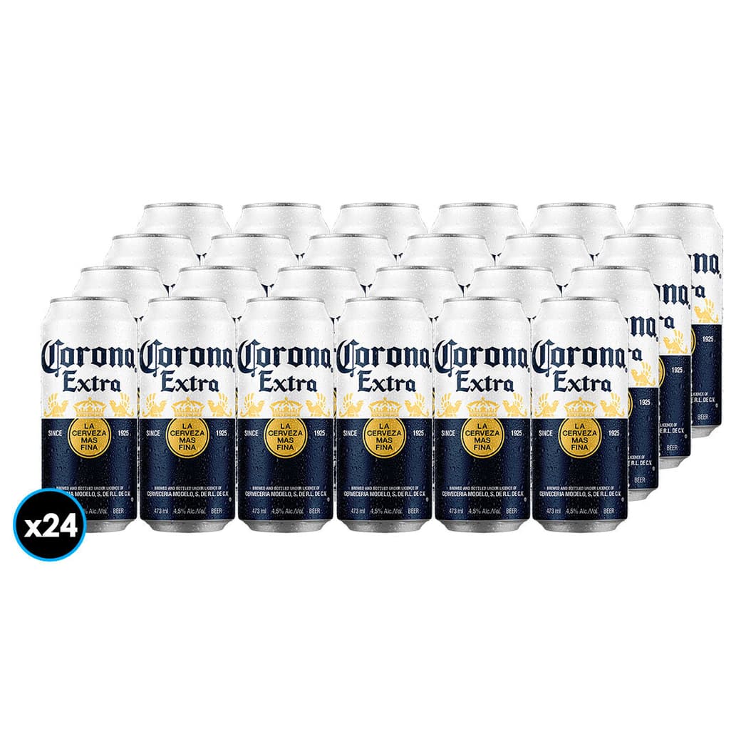 24x Cerveza Corona Extra Lata 473cc_1