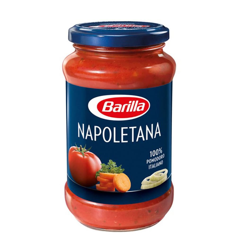 Salsa de Tomate Italiana Napoletana Barilla Frasco 400 grs._1