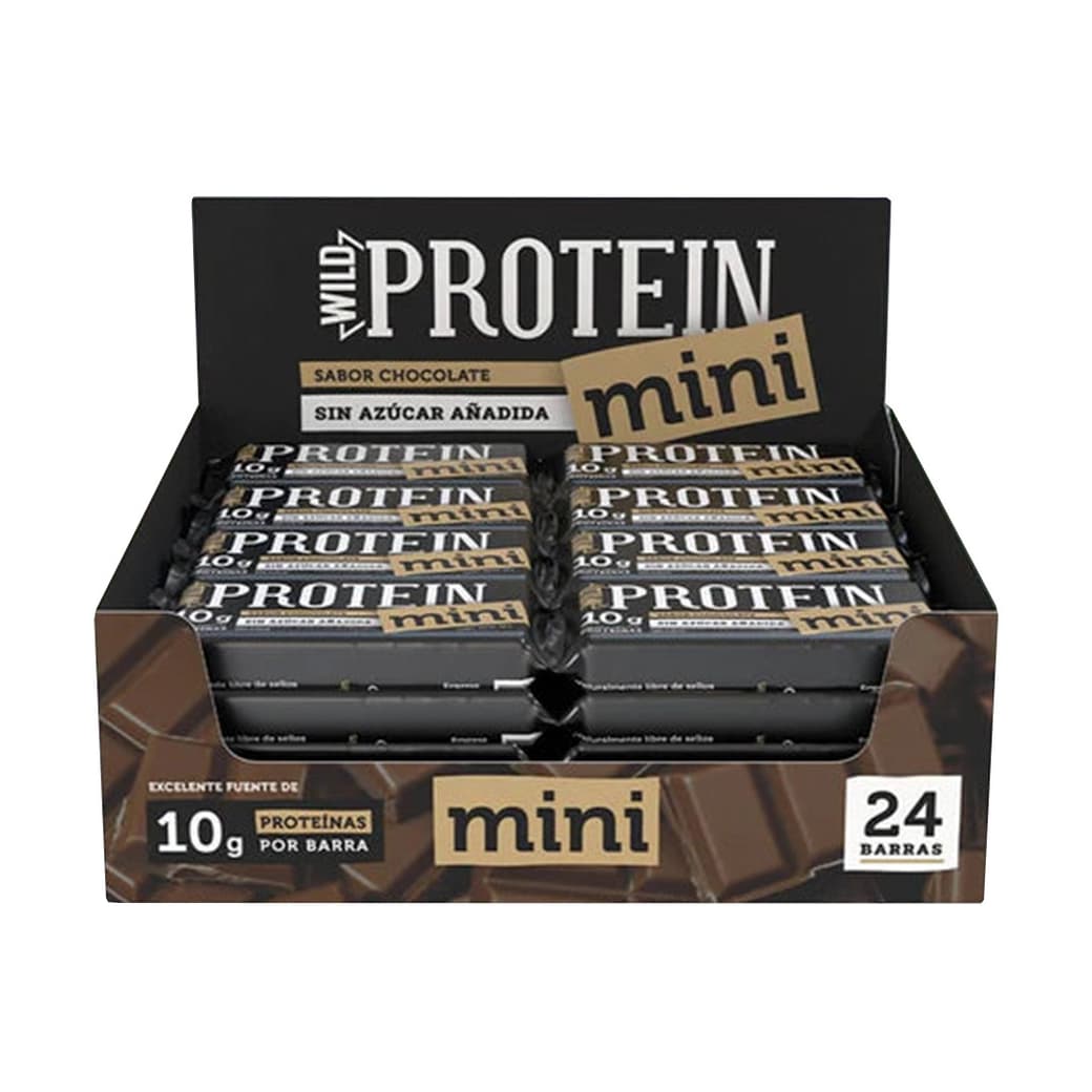 Barritas Protein Mini Wild Foods Chocolate 24 Unidades_1