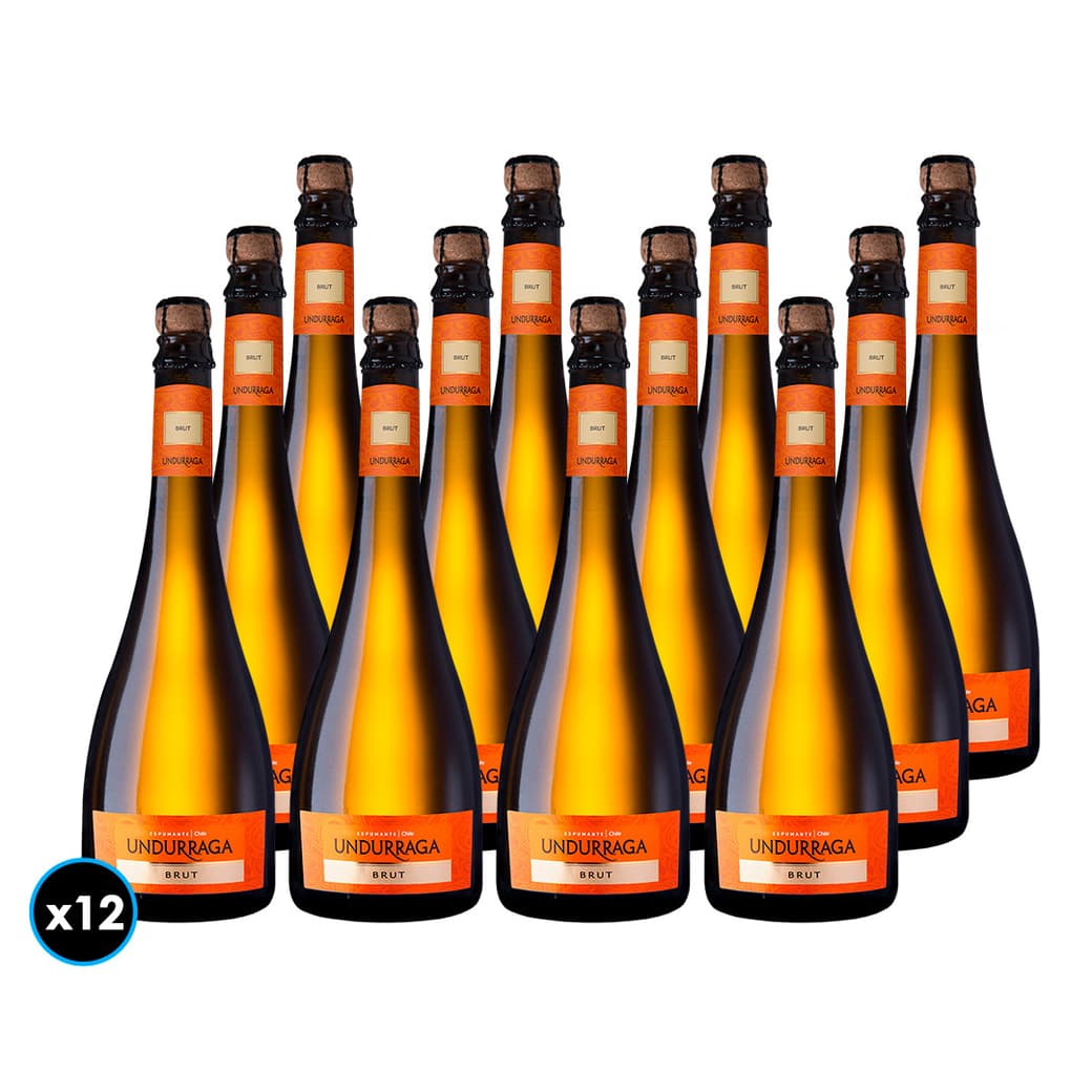 CAJA UNDURRAGA BRUT: 12x Espumantes Undurraga Brut 750cc_1