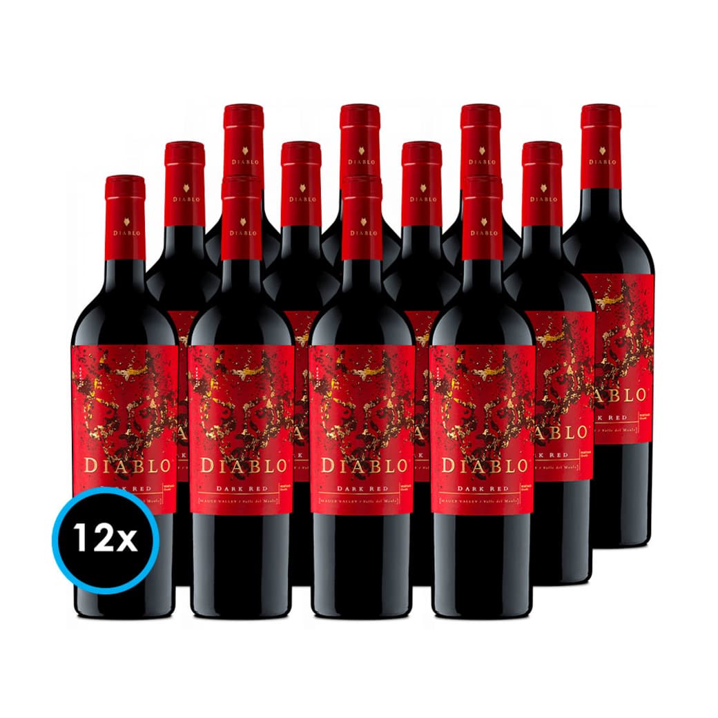 CAJA DIABLO DARK RED: 12x Vinos Diablo Dark Red 750cc_1