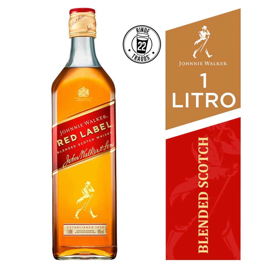 Whisky Johnnie Walker Red Label 1 Litro 40º alc._1